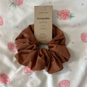 Olsen + Olsen Brown Scrunchie